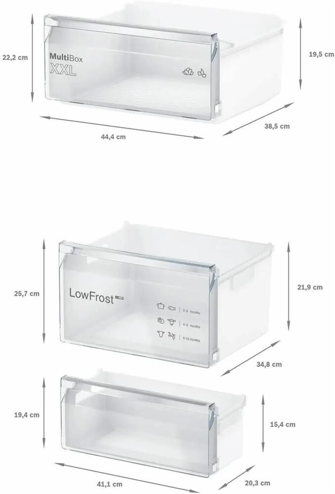 BOSCH Встраиваемый холодильник Serie 2 KIV87NSE0, 270л, 177.2см, белый — изображение 8