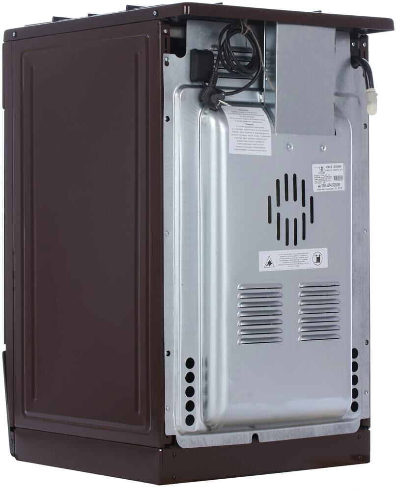 ЛЫСЬВА ГП 400 МС-2у коричневый (стеклянная крышка) реш.чугун — изображение 6