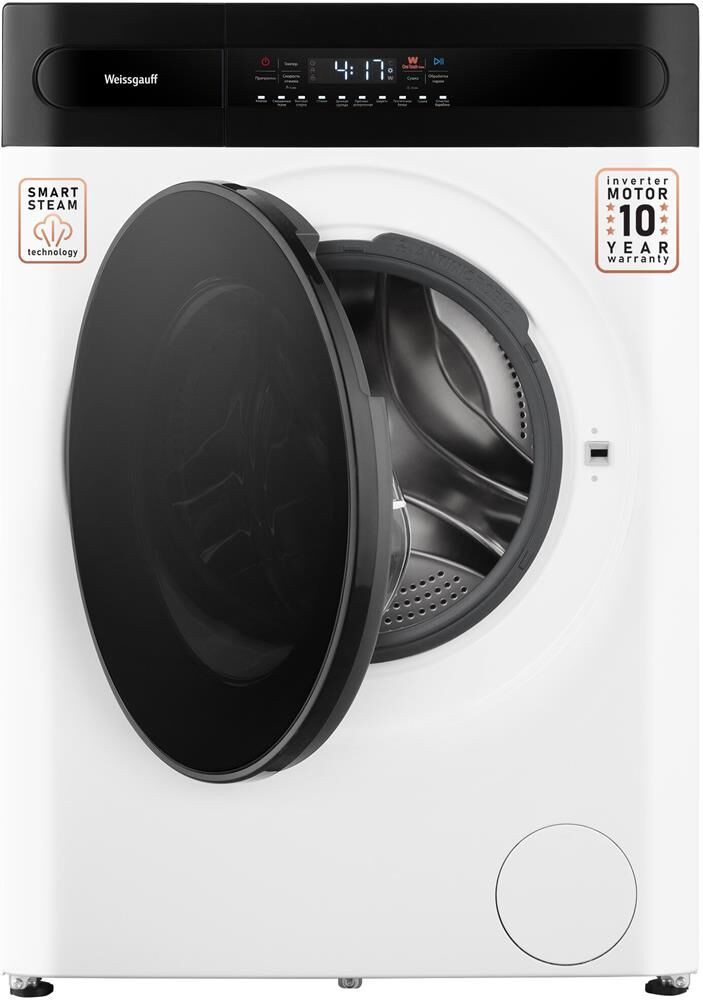WEISSGAUFF Стиральная машина WMD 49411 DC Inverter Steam, с фронтальной загрузкой, с паром, 11кг, 14 — изображение 2