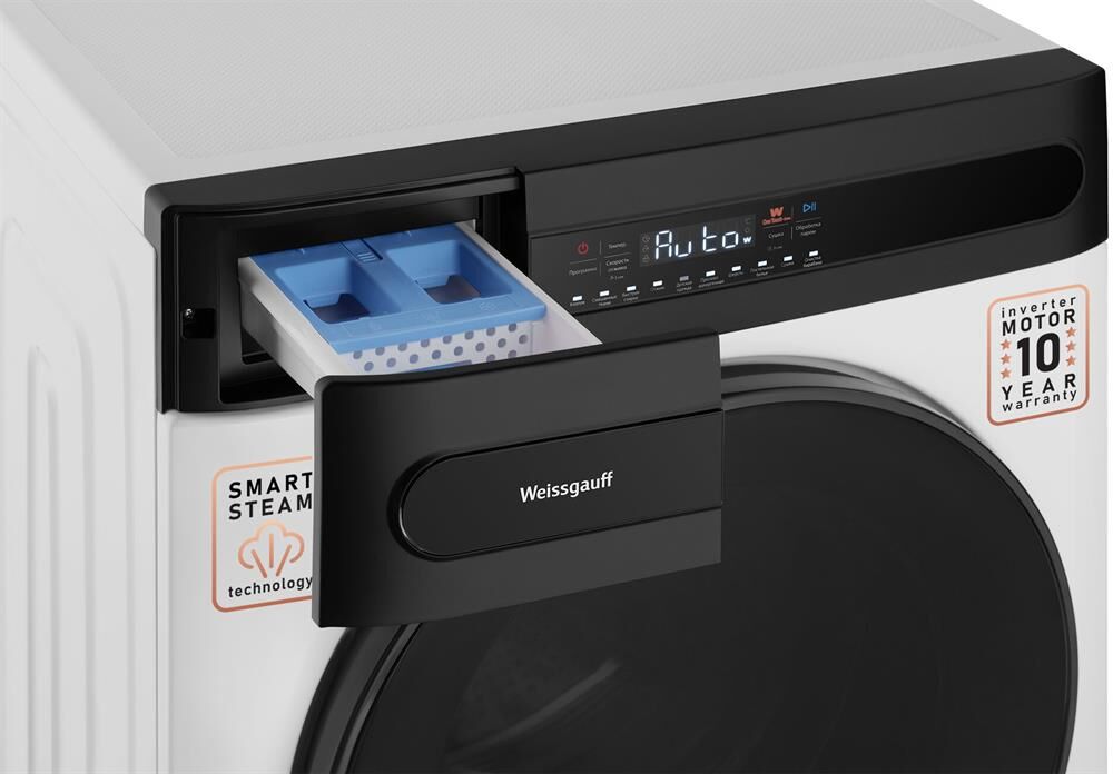 WEISSGAUFF Стиральная машина WMD 49411 DC Inverter Steam, с фронтальной загрузкой, с паром, 11кг, 14 — изображение 7