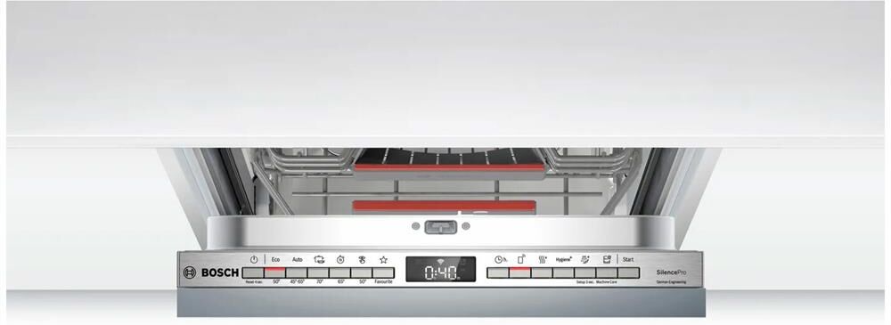 BOSCH Встраиваемая посудомоечная машина SPV4HMX65Q, узкая, ширина 45см, полновстраиваемая, загрузка — изображение 4