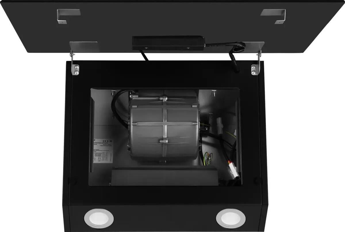 WEISSGAUFF Вытяжка каминная Zibal 60 черный управление: сенсорное (1 мотор) — изображение 6