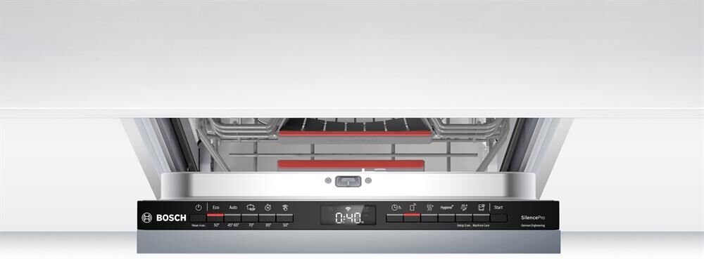 BOSCH Встраиваемая посудомоечная машина SPV4HMX55Q, узкая, ширина 45см, полновстраиваемая, загрузка — изображение 3