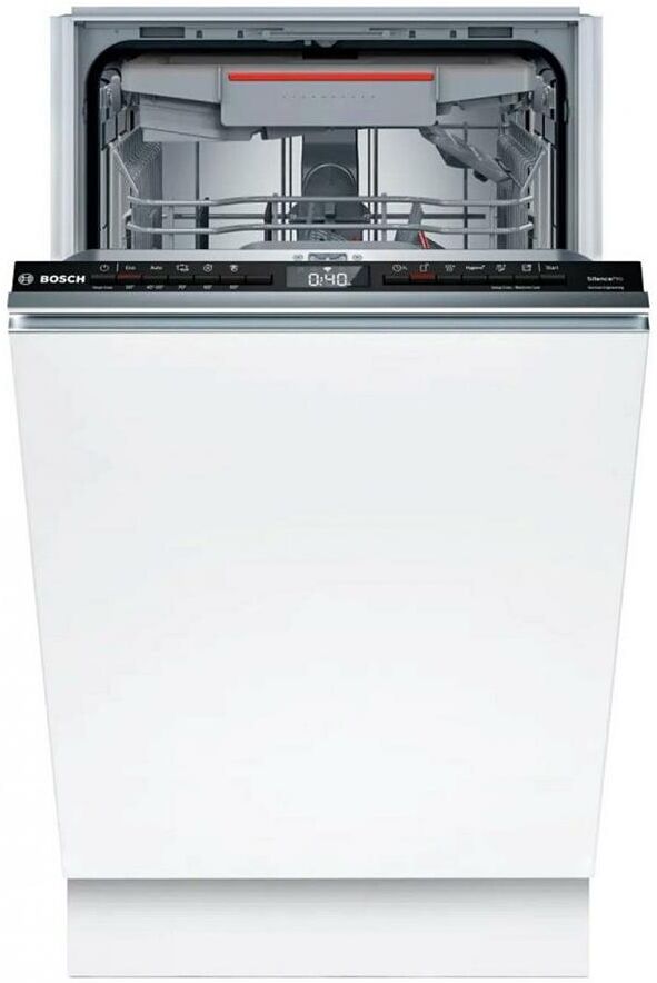 BOSCH Встраиваемая посудомоечная машина SPV4HMX55Q, узкая, ширина 45см, полновстраиваемая, загрузка — изображение 4