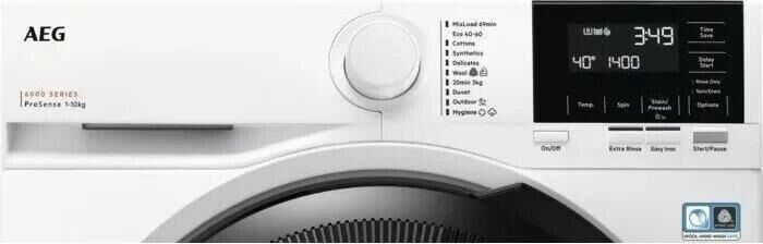 AEG Стиральная машина LFR61144BE, с фронтальной загрузкой, с паром, 10кг, 1400об/мин, с английской п — изображение 6