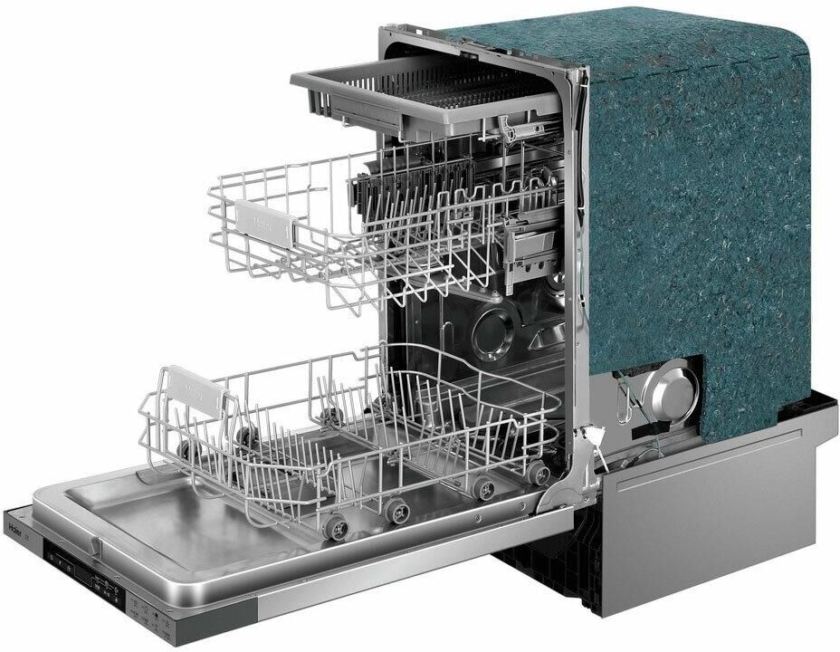HAIER Встраиваемая посудомоечная машина HDWE11-396RU, узкая, ширина 44.8см, полновстраиваемая, загру — изображение 2