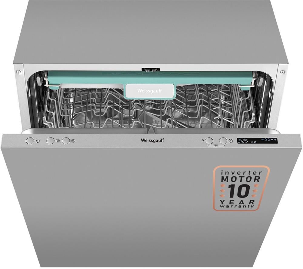 WEISSGAUFF Встраиваемая посудомоечная машина BDW 6033 Wi-Fi Inverter Autoopen, полноразмерная, ширин — изображение 3