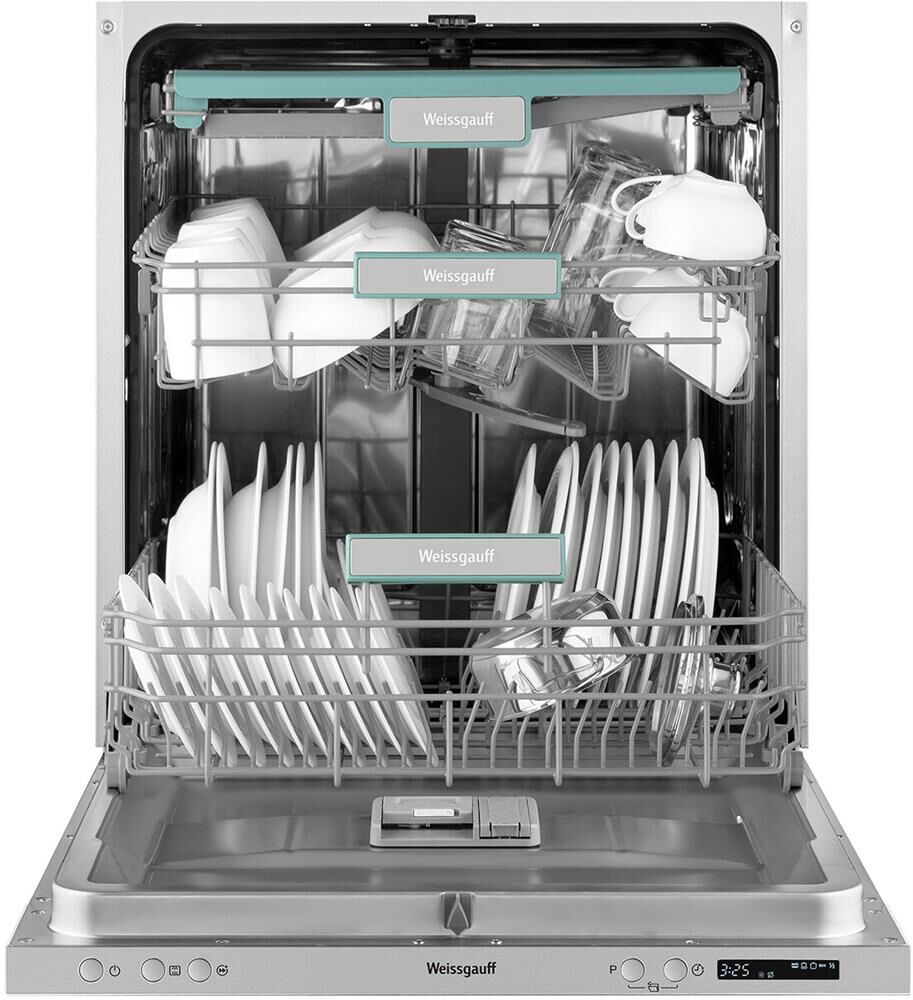 WEISSGAUFF Встраиваемая посудомоечная машина BDW 6033 Wi-Fi Inverter Autoopen, полноразмерная, ширин — изображение 5