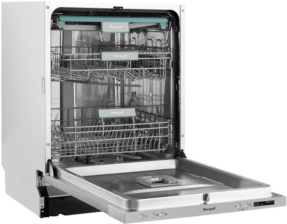 WEISSGAUFF Встраиваемая посудомоечная машина BDW 6033 Wi-Fi Inverter Autoopen, полноразмерная, ширин — изображение 6
