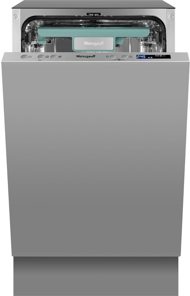 WEISSGAUFF Встраиваемая посудомоечная машина BDW 4533 Wi-Fi Inverter Autoopen, узкая, ширина 44.8см, — изображение 2