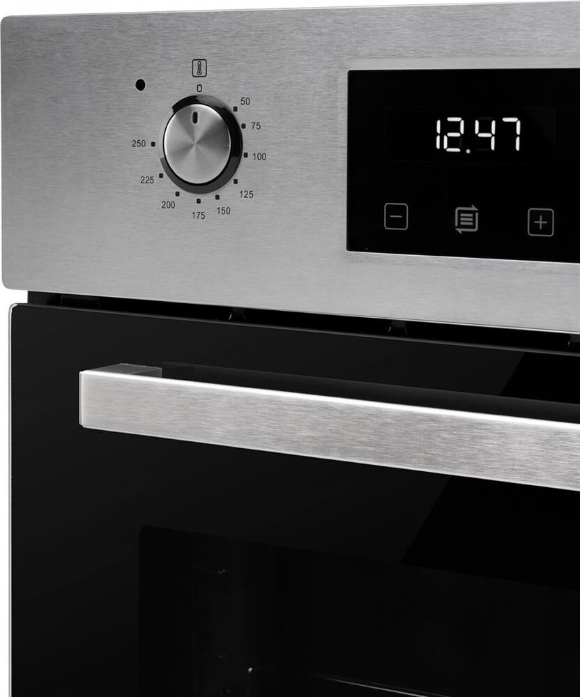 WEISSGAUFF Духовой шкаф электрический EOY 451 PDX, нержавеющая сталь/черный — изображение 6