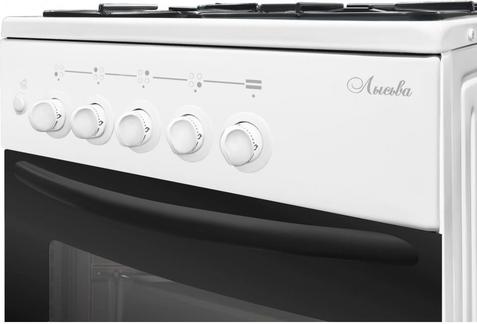 ЛЫСЬВА ГП 40р0 МС-2у с крышкой белая — изображение 3