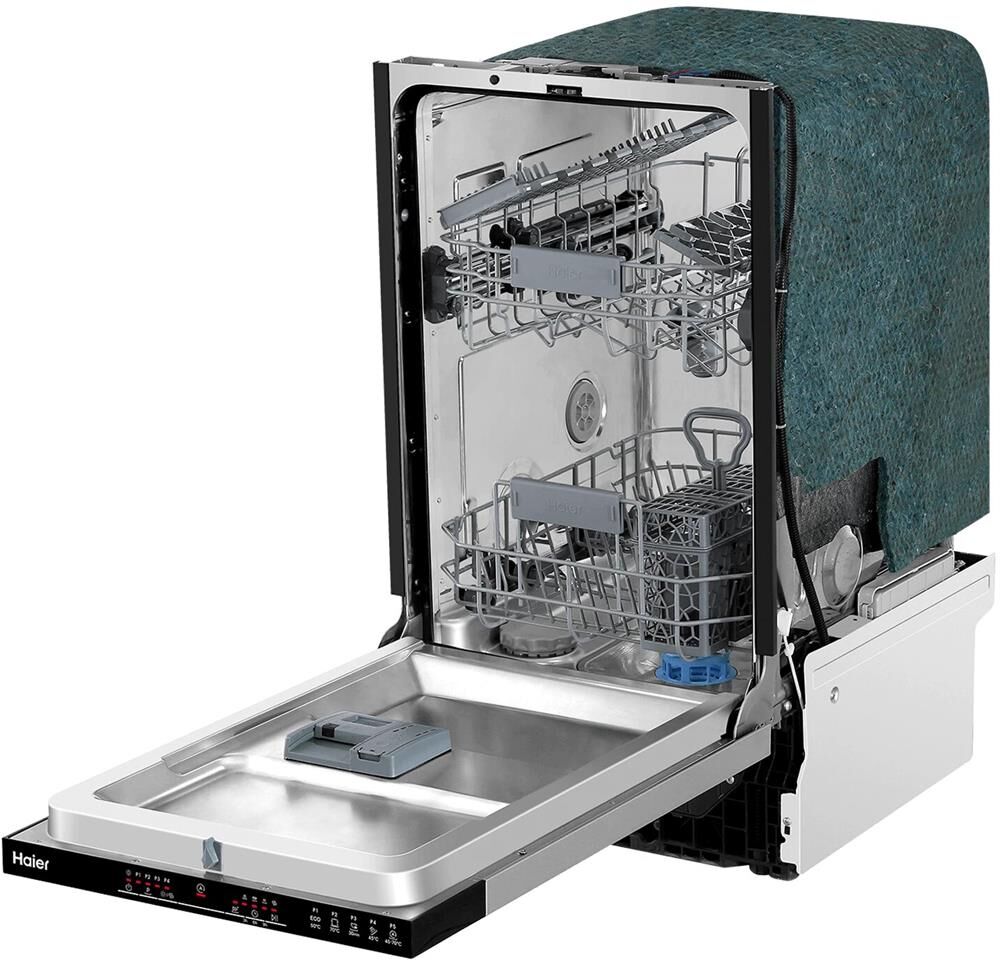 HAIER Встраиваемая посудомоечная машина HDWE10-292RU, узкая, ширина 44.8см, полновстраиваемая, загру — изображение 3