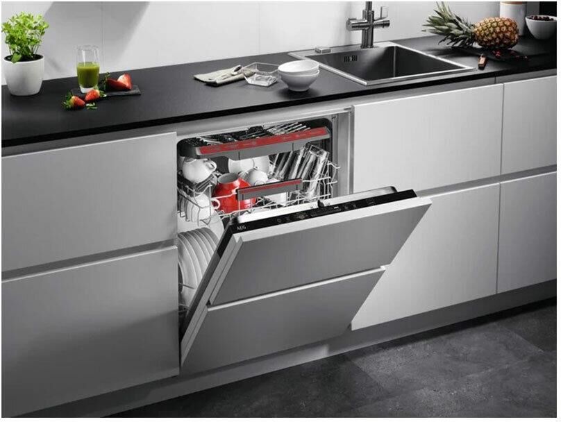 AEG Встраиваемая посудомоечная машина FSB53907Z, полноразмерная, ширина 59.6см, полновстраиваемая, з — изображение 8