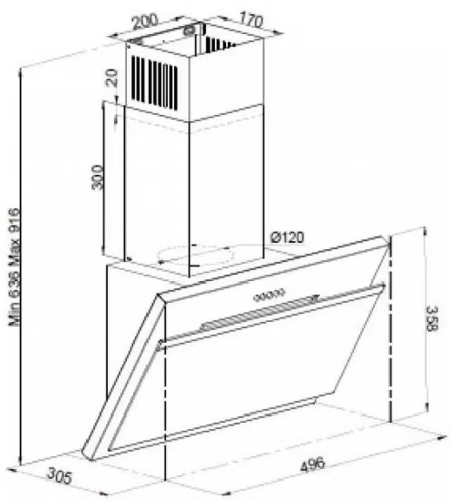 Simfer 8550SM Вытяжка — изображение 3
