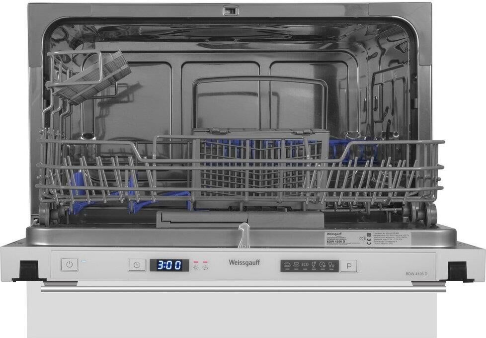 WEISSGAUFF Встраиваемая посудомоечная машина BDW 4106 D, компактная, ширина 55см, полновстраиваемая, — изображение 9