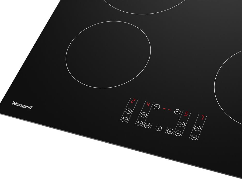 WEISSGAUFF Индукционная варочная поверхность HI 640 BSCM, конфорок: 4 шт., стеклокерамика, независим — изображение 4