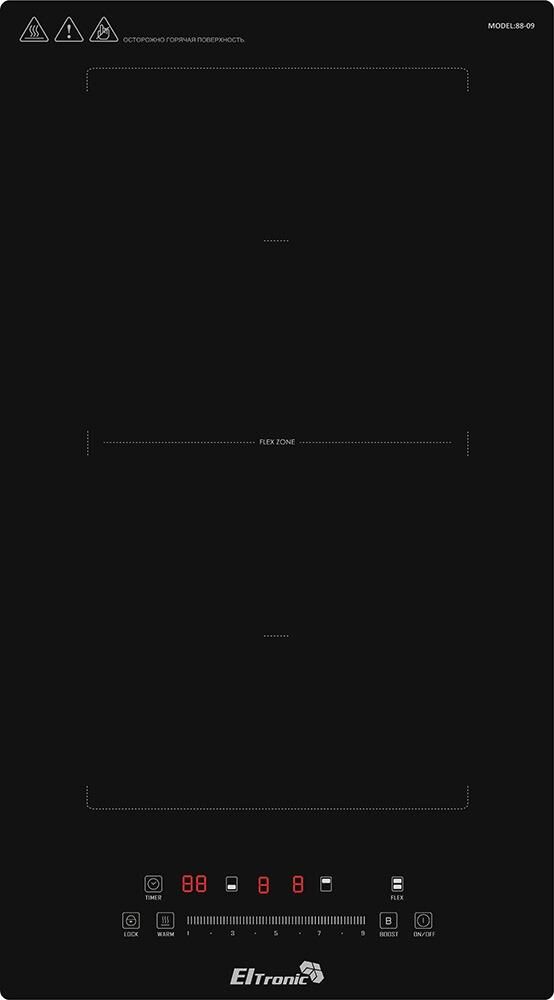 ELTRONIC (88-09) 2 конфорки индукционная черный — изображение 2