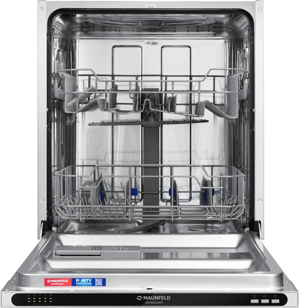MAUNFELD Встраиваемая посудомоечная машина MLP6022A01, полноразмерная, ширина 59.8см, полновстраивае — изображение 3