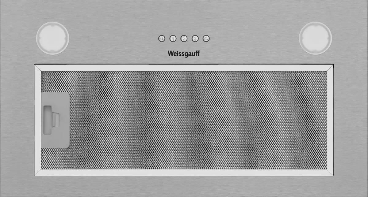 WEISSGAUFF Вытяжка встраиваемая Root 600 PB Inox нержавеющая сталь управление: кнопочное (1 мотор) — изображение 2