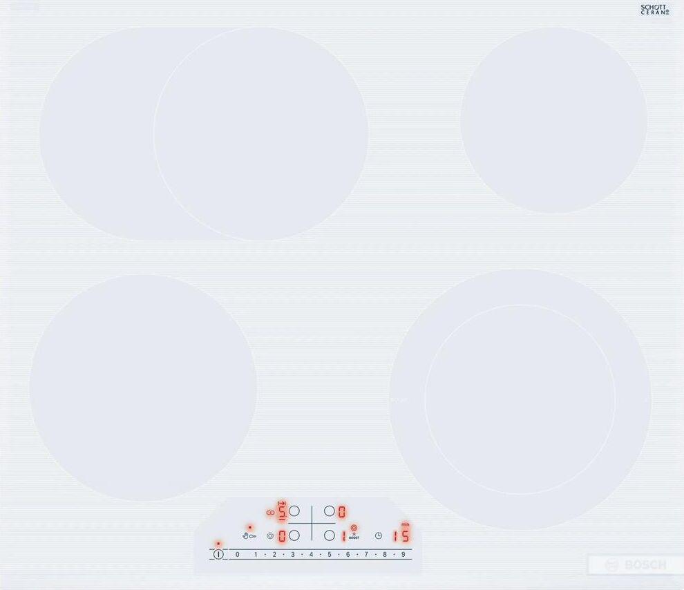 BOSCH Варочная поверхность Serie 6 PKN652FP2E белый — изображение 4