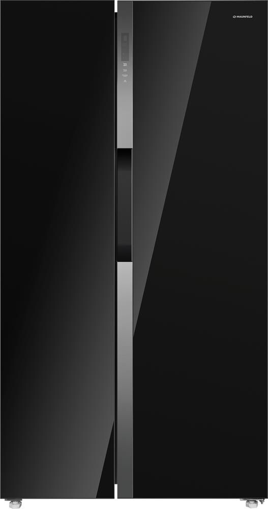 MAUNFELD Холодильник двухкамерный MFF177NFB Side by Side, инверторный черный — изображение 2