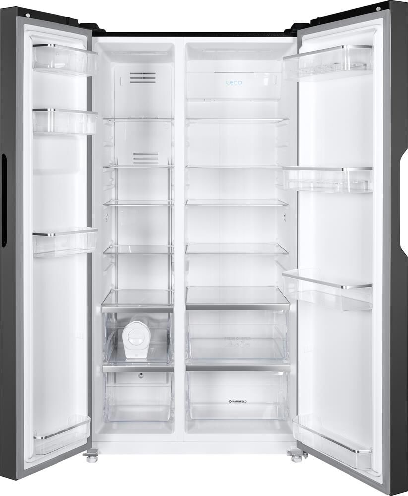 MAUNFELD Холодильник двухкамерный MFF177NFB Side by Side, инверторный черный — изображение 5