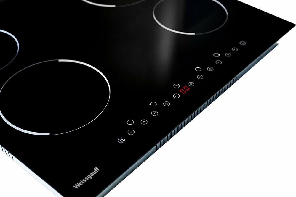 WEISSGAUFF Электрическая варочная поверхность HV 640 B, конфорок: 4 шт., стеклокерамика, независимая — изображение 3