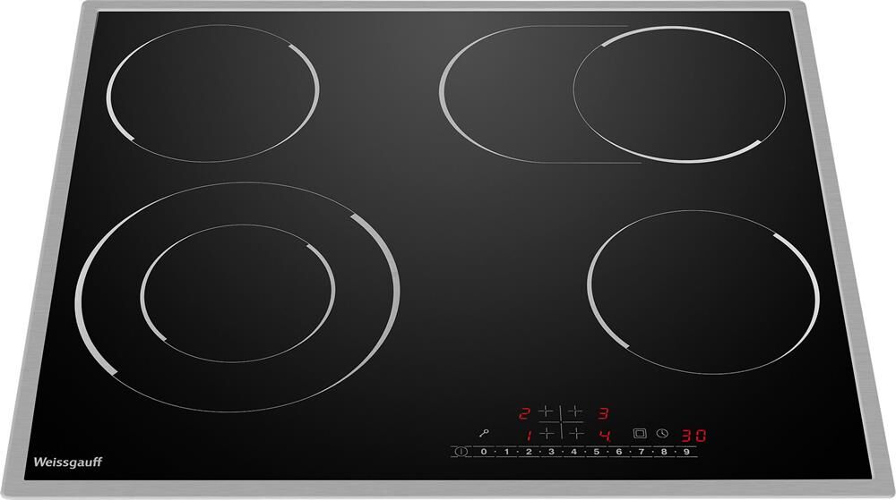 WEISSGAUFF Электрическая варочная поверхность HV 642 BS, конфорок: 4 шт., стеклокерамика, независима — изображение 8