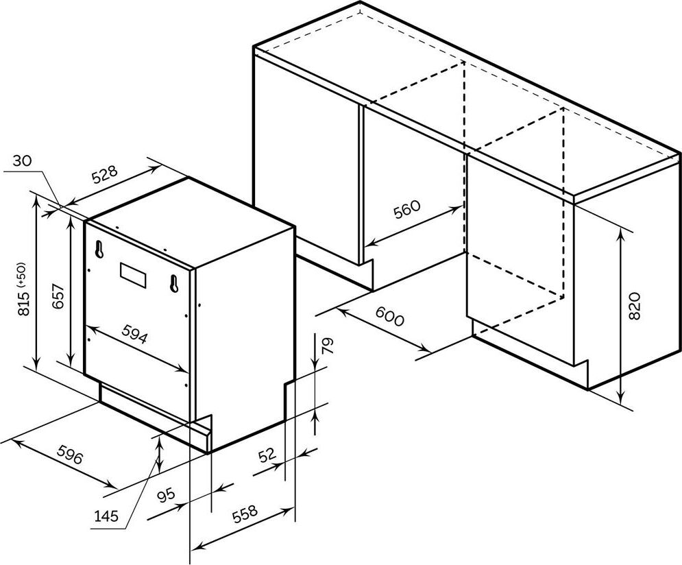 LEX PM 6062 B Посудомоечная машина — изображение 3