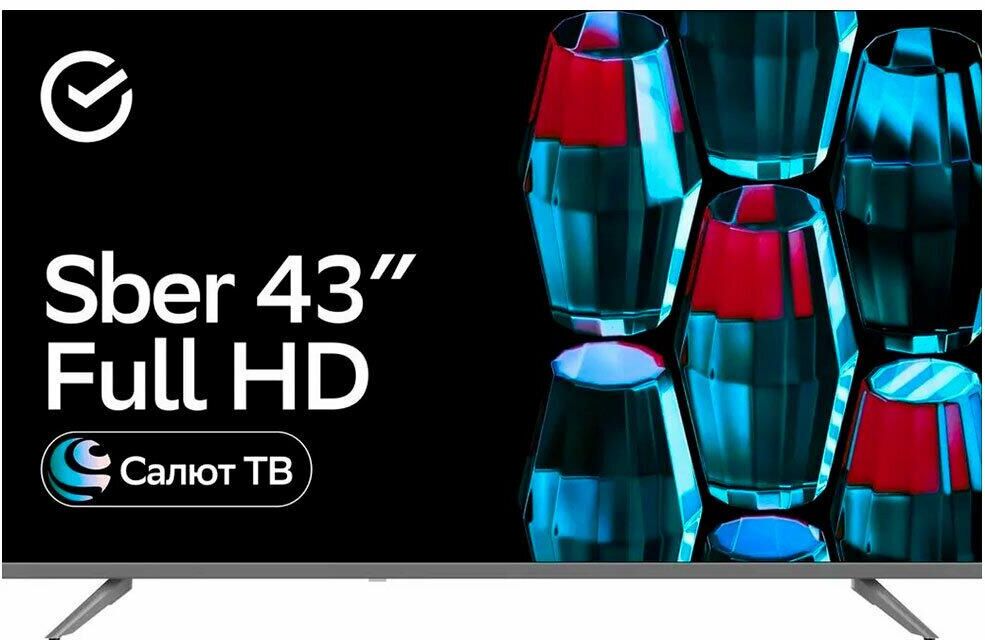 SBER SDX 43F2014S SMART TV безрамочный — изображение 2