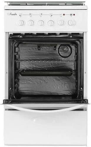 ЛЫСЬВА Газовая плита ЭГ 4к01 МС-2у, электрическая духовка, стеклянная крышка, белый — изображение 4