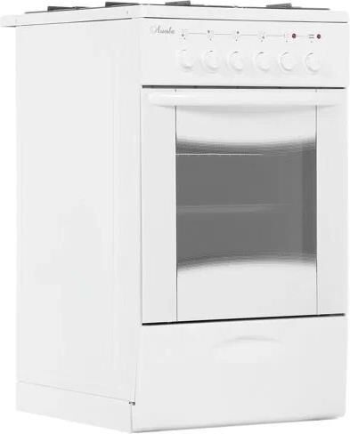 ЛЫСЬВА Газовая плита ЭГ 4к01 МС-2у, электрическая духовка, стеклянная крышка, белый — изображение 9