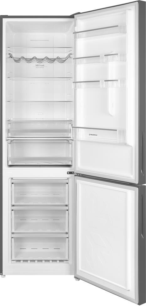 MAUNFELD Холодильник двухкамерный MFF200NFSE Total No Frost, нержавеющая сталь — изображение 3
