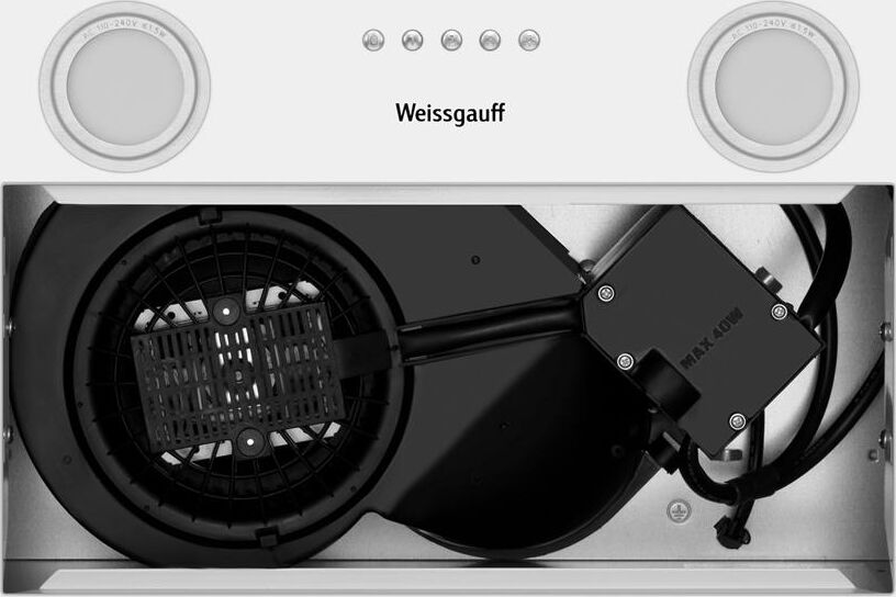 WEISSGAUFF Вытяжка встраиваемая Box 452 White белый управление: кнопочное (1 мотор) — изображение 4