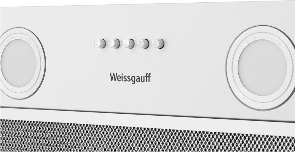 WEISSGAUFF Вытяжка встраиваемая Box 452 White белый управление: кнопочное (1 мотор) — изображение 5