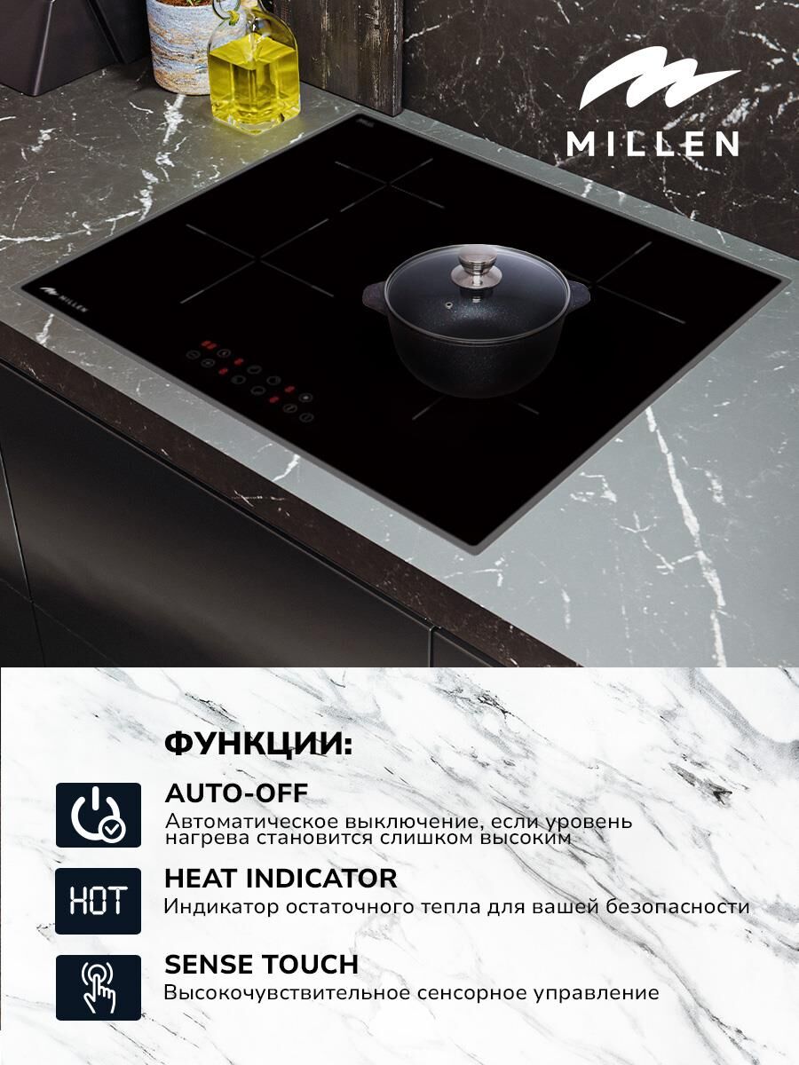 MILLEN MIH 601 BL Индукционная варочная поверхность — изображение 2