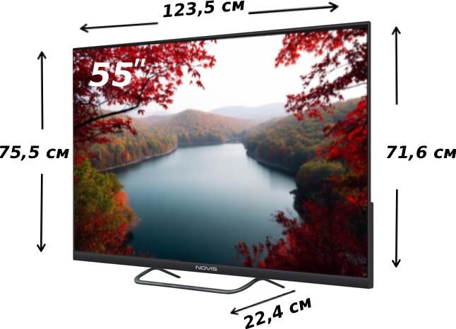 NOVIS NTV-U5530TS UHD SMART Яндекс — изображение 2