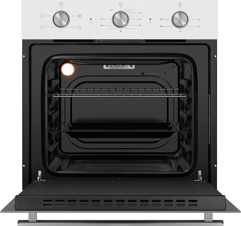 MAUNFELD Духовой шкаф электрический AEOC6040W, 60л, 59.5 х 52 х 59 см, дверца с 3 стеклами, белый — изображение 2