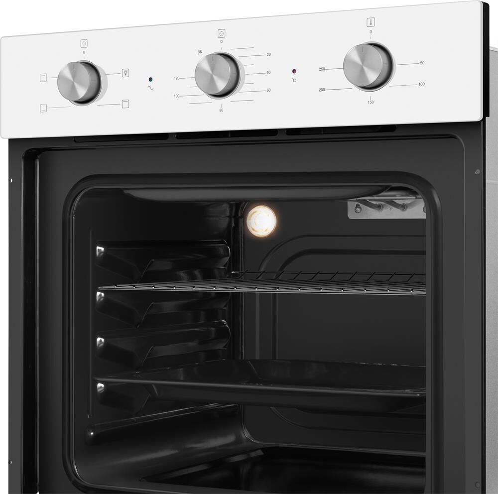 MAUNFELD Духовой шкаф электрический AEOC6040W, 60л, 59.5 х 52 х 59 см, дверца с 3 стеклами, белый — изображение 4