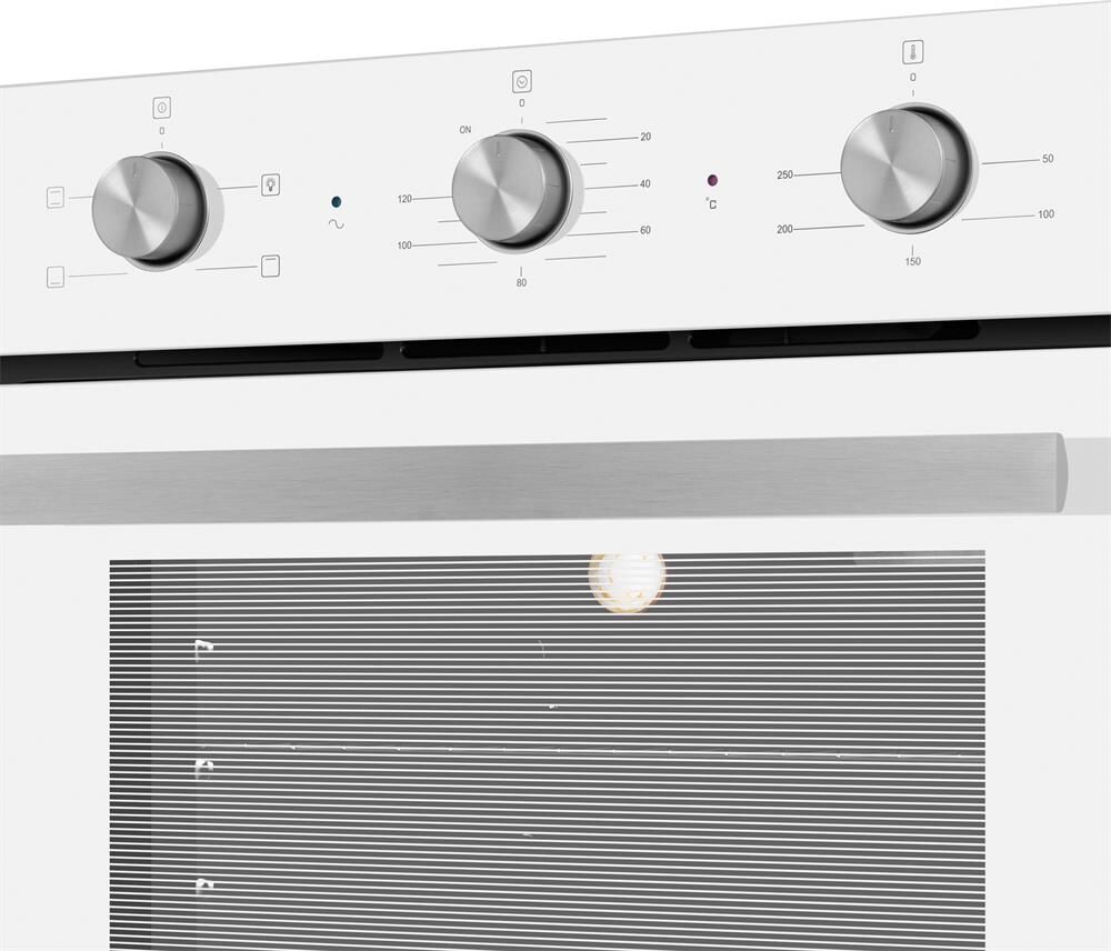 MAUNFELD Духовой шкаф электрический AEOC6040W, 60л, 59.5 х 52 х 59 см, дверца с 3 стеклами, белый — изображение 5