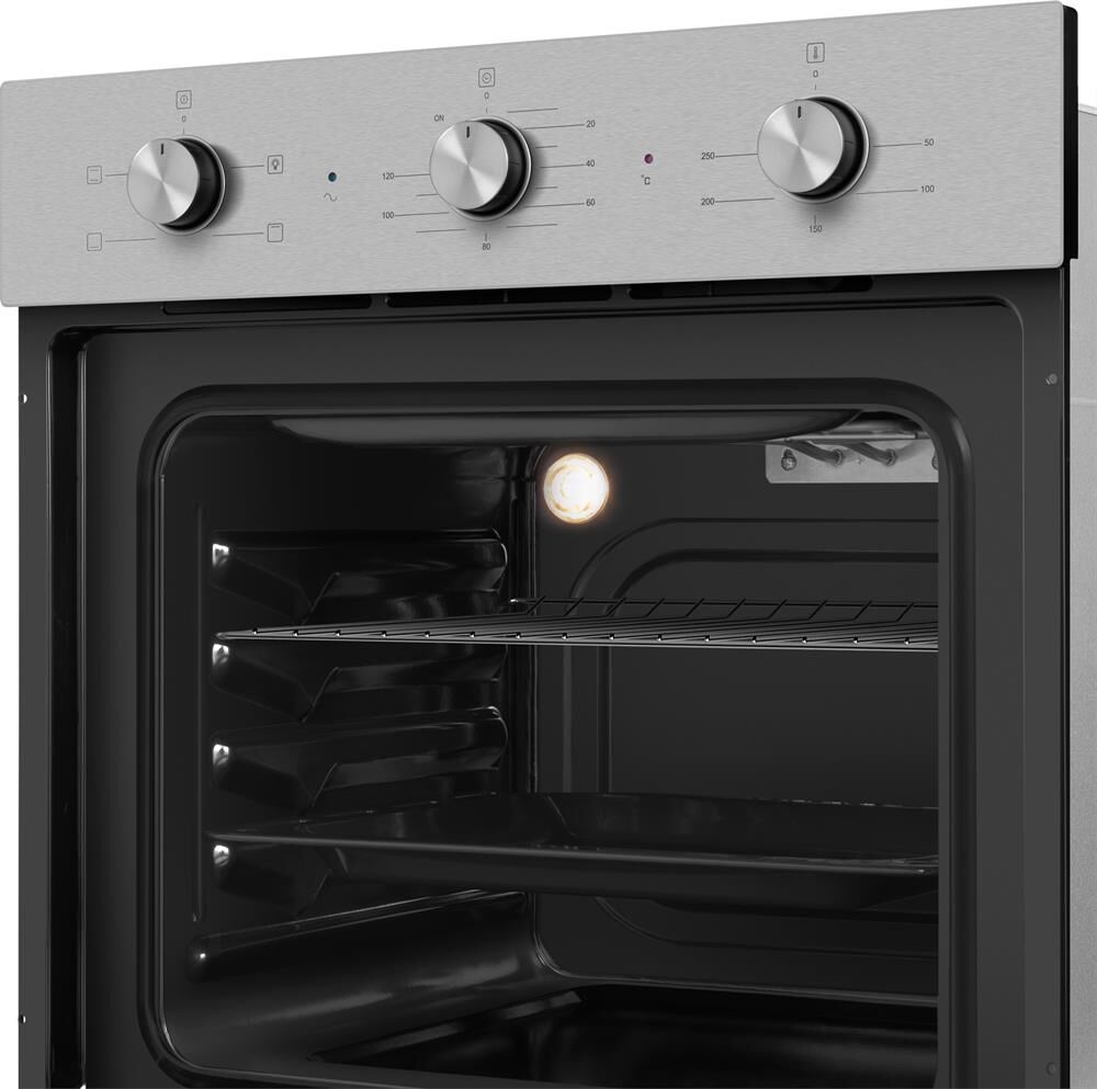 MAUNFELD Духовой шкаф электрический AEOC6040S, 60л, 59.5 х 52 х 59 см, дверца с 3 стеклами, нержавею — изображение 4