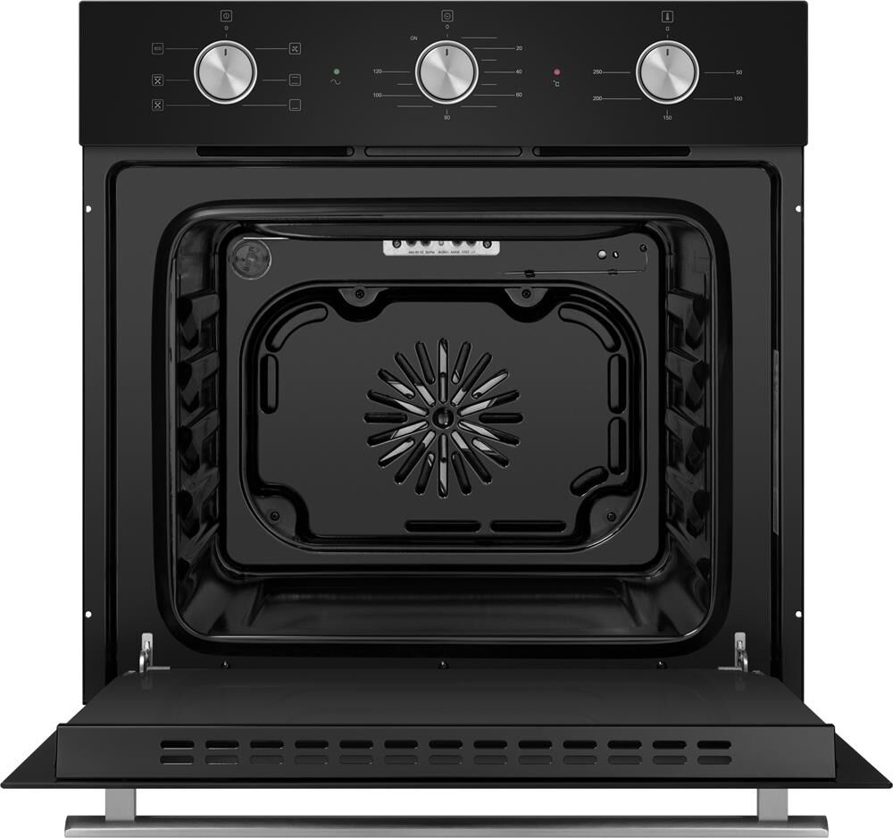 MAUNFELD Духовой шкаф электрический AEOF6060B, 60л, 59.5 х 52.5 х 59 см, дверца с 3 стеклами, черный — изображение 3