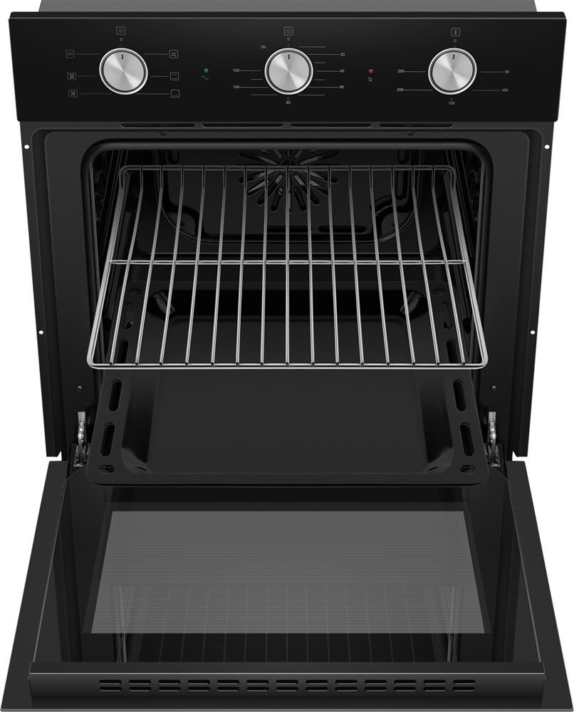 MAUNFELD Духовой шкаф электрический AEOF6060B, 60л, 59.5 х 52.5 х 59 см, дверца с 3 стеклами, черный — изображение 4