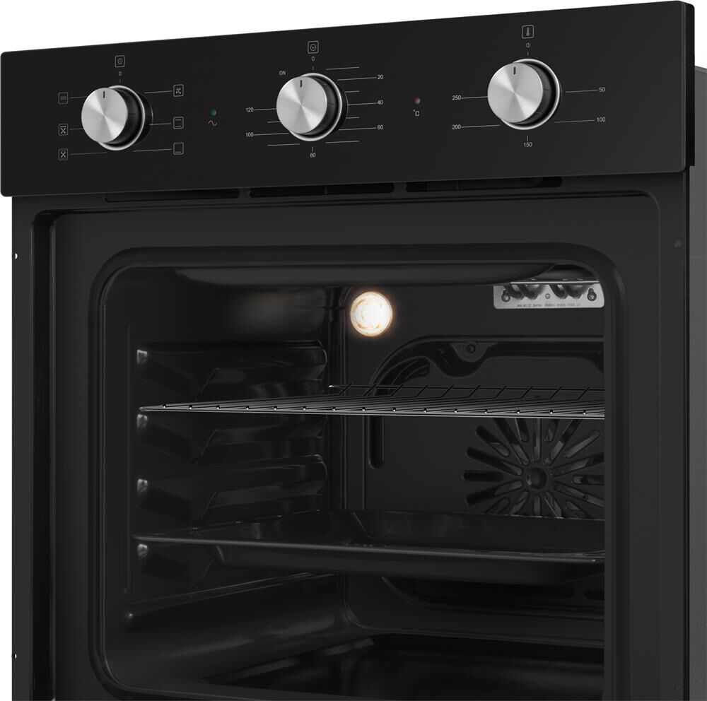 MAUNFELD Духовой шкаф электрический AEOF6060B, 60л, 59.5 х 52.5 х 59 см, дверца с 3 стеклами, черный — изображение 5