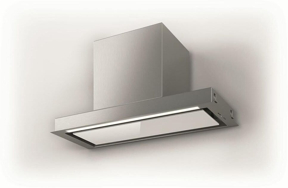 ELICA Встраиваемая вытяжка Hidden 2.0 IXGL/A/72, управление кнопочное, нержавеющая сталь/стекло бело — изображение 2