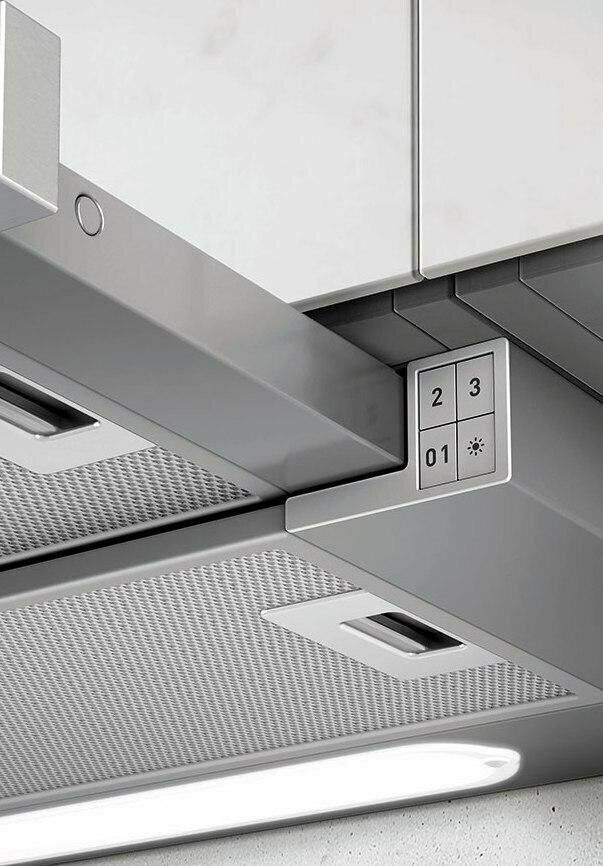 ELICA Встраиваемая вытяжка Elite 14 Lux GRVT/A/90, управление кнопочное, серый/стекло черное [prf009 — изображение 6
