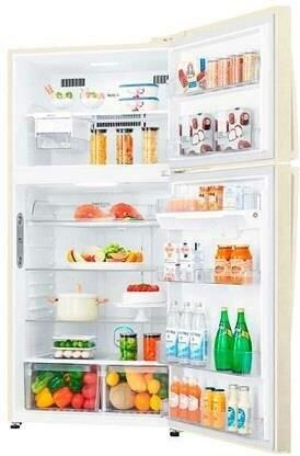 LG Холодильник двухкамерный GR-H802HEHL инверторный бежевый — изображение 2