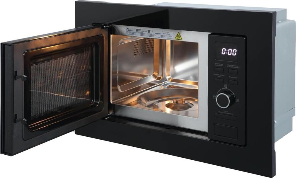 MIDEA Встраиваемая микроволновая печь MI62170B, 17л, 800Вт, черный — изображение 2