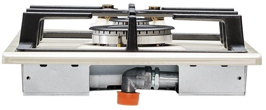 SIMFER Газовая варочная панель H30V20O516, 2 конфорки, эмалированная сталь, бежевый — изображение 8